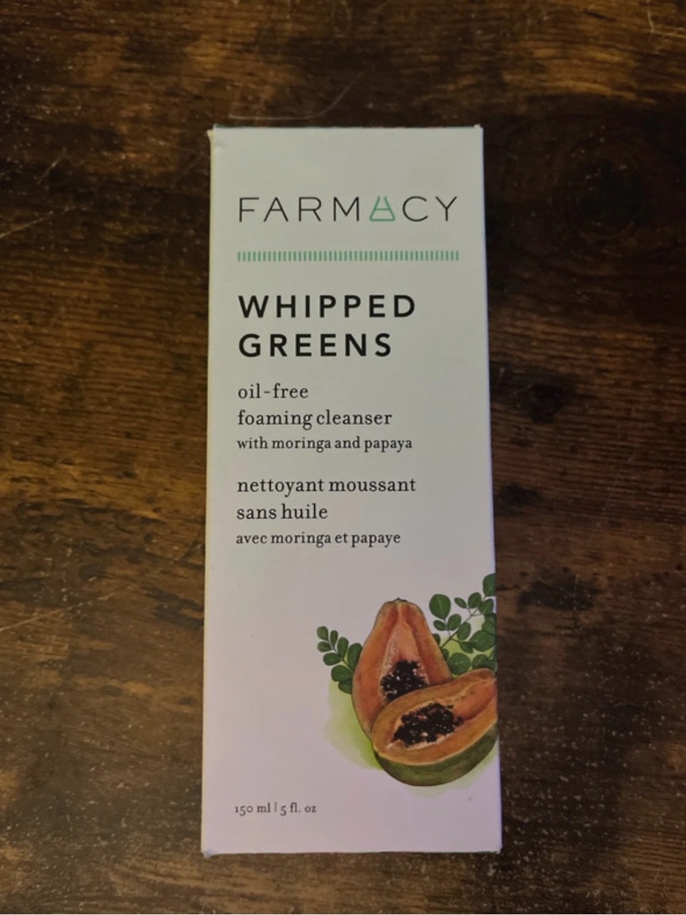 Farmacy Whipped Greens Foaming Cleanser — White & Green Packaging